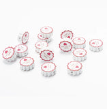 20MM Sunflower Rose Round Wooden Beads DIY Mother's Party Decoration