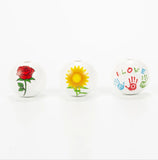 20MM Sunflower Rose Round Wooden Beads DIY Mother's Party Decoration