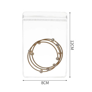 20PCS Clear Plastic Zip-lock Pouch Jewelry Organizer Box