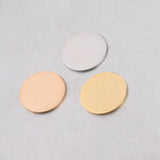 20Pcs Stainless Steel Round Discs Charms 20/25/30mm DIY Lettering Necklace