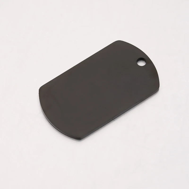 20Pcs Stainless Steel Dog Tag Charms for DIY Jewelry Making