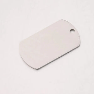 20Pcs Stainless Steel Dog Tag Charms for DIY Jewelry Making