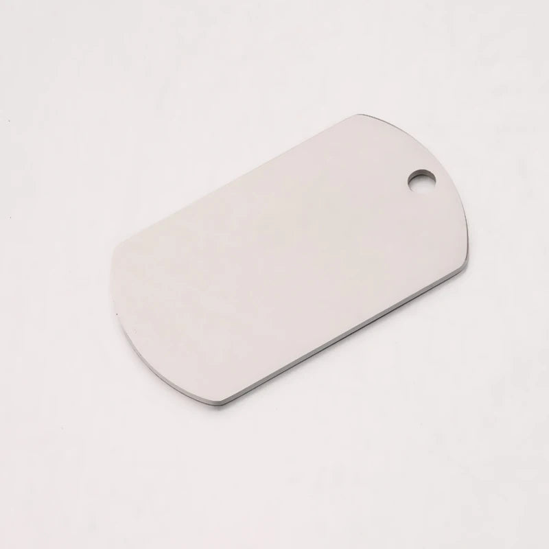 20Pcs Stainless Steel Dog Tag Charms for DIY Jewelry Making