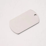 20Pcs Stainless Steel Dog Tag Charms for DIY Jewelry Making
