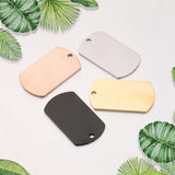 20Pcs Stainless Steel Dog Tag Charms for DIY Jewelry Making