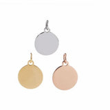 20Pcs Stainless Steel Round Disc Charms Mirror Polished Stamping Blanks DIY