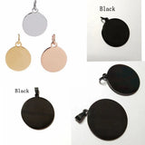 20Pcs Stainless Steel Round Disc Charms Mirror Polished Stamping Blanks DIY