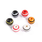 20Pcs 16mm Striped Wooden Beads Halloween Party Decoration Children's Toys