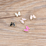 20pcs DIY Enamel Butterfly Charms Alloy Pendant for Jewelry Making