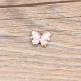 20pcs DIY Enamel Butterfly Charms Alloy Pendant for Jewelry Making