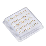20pcs Twist Rounded Women Nose Ring Vintage Personality Nose Nail & Nose Rings