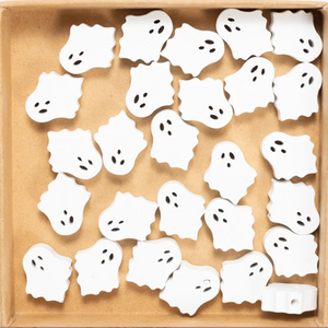 20pcs Halloween Wooden Bead Party Decor DIY Tassel Pendant