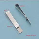 20pcs Stainless Steel Tie Clip Money Cash Clamp Business Accessories