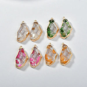 20pcs/lot Shell Decoration Resin Charms DIY Jewelry Earrings Pendant