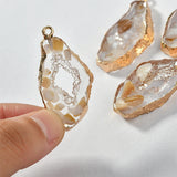 20pcs/lot Shell Decoration Resin Charms DIY Jewelry Earrings Pendant