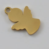 20pcs Stainless Steel Little Angle Charm Pendant DIY Jewelry Engraved