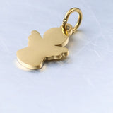 20pcs Stainless Steel Little Angle Charm Pendant DIY Jewelry Engraved
