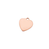 20pcs Stainless Steel Love Heart 17*16mm Stamping Blanks for DIY