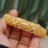 24K Flower Dubai Wedding Jewelry Ethiopian Kids Bangles