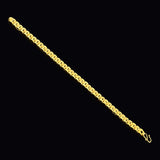 24K Plated Car Flower Bracelet for Women and Men's Jewelry