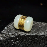 Chinese Jade Beads Pendant Necklace Women Jewelry Gift
