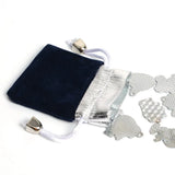 25Pcs Silver Velvet Gift Bags, Household Daily Xmas Birthday Party Pouches