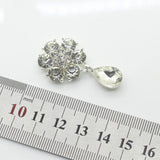 25mm Crystal Snowflake Buckle Rhinestone Wedding Decoration
