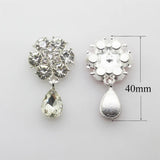25mm Crystal Snowflake Buckle Rhinestone Wedding Decoration