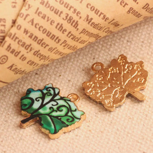 25pcs Enamels Tree Alloy Pendant Jewelry Making DIY Craft