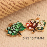 25pcs Enamels Tree Alloy Pendant Jewelry Making DIY Craft