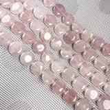 25pcs Natural Stone Button Shape Beads for DIY Jewelry Necklace