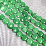 25pcs Natural Stone Button Shape Beads for DIY Jewelry Necklace