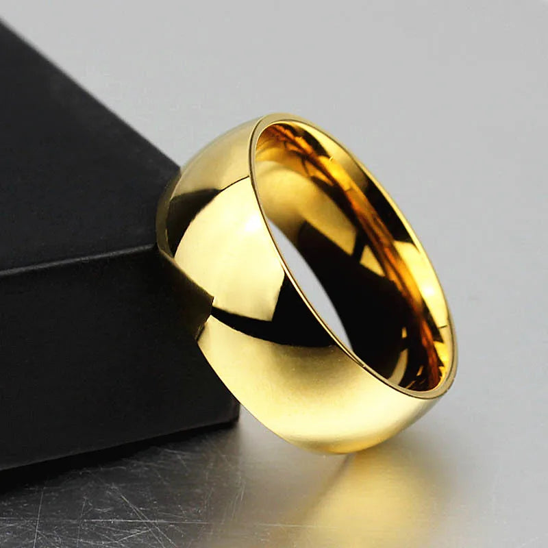 25pcs Stainless Steel Band Wedding Ring Top Men and Women Jewelry
