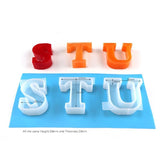 Capital Letter Resin Mold Kit for Keychain Pendant Making