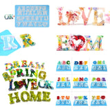 Capital Letter Resin Mold Kit for Keychain Pendant Making