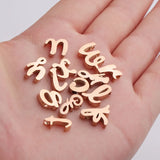26Pcs Stainless Steel Alphabet Beads 1.8mm Hole DIY Necklace