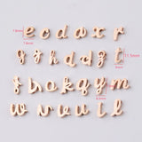 26Pcs Stainless Steel Alphabet Beads 1.8mm Hole DIY Necklace