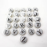 26pcs A-Z Alphabet Letters Snap Buttons Charms 18mm Jewelry Fitting