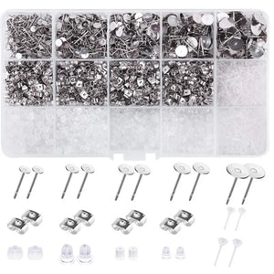 2700PCS Earrings Making Alloy Accessories Set Jewelry Tool Supplies Kit