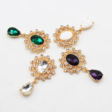 10Pcs Alloy Glass Rhinestone Brooch DIY Decoration