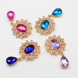 10Pcs Alloy Glass Rhinestone Brooch DIY Decoration