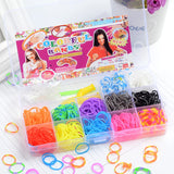 28 Rainbow Rubber Bands Set Kid Multi-functional DIY Toys for Girls