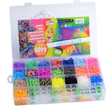 28 Rainbow Rubber Bands Set Kid Multi-functional DIY Toys for Girls
