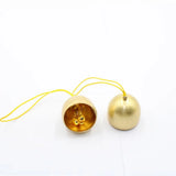 2pcs Metal Pure Copper Christmas Bell Brass Bell Pendant DIY Accessories