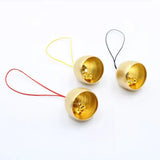 2pcs Metal Pure Copper Christmas Bell Brass Bell Pendant DIY Accessories