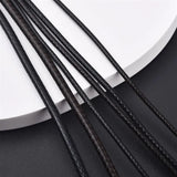Leather Cord Necklace with Stainless Steel Clasp