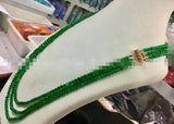 Sapphire Gemstone Akoya Pearl Necklace 17-19''AAA