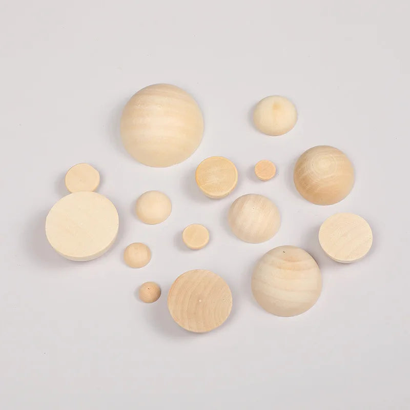 Natural Wooden Beads DIY Children's Bracelet Accessories