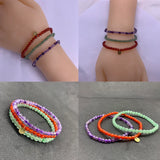 3 Pcs/Set Women Bracelets Carnelian Green Aventurine Amethysts Beads