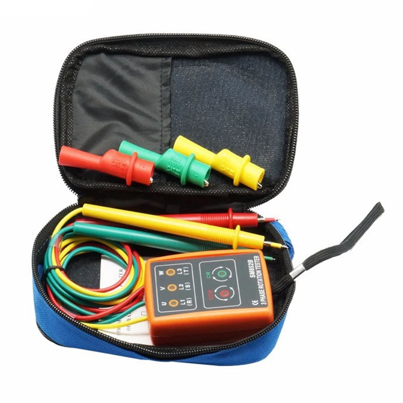 3 Phase Sequence Rotation Tester with Portable Pouch TD-LED02